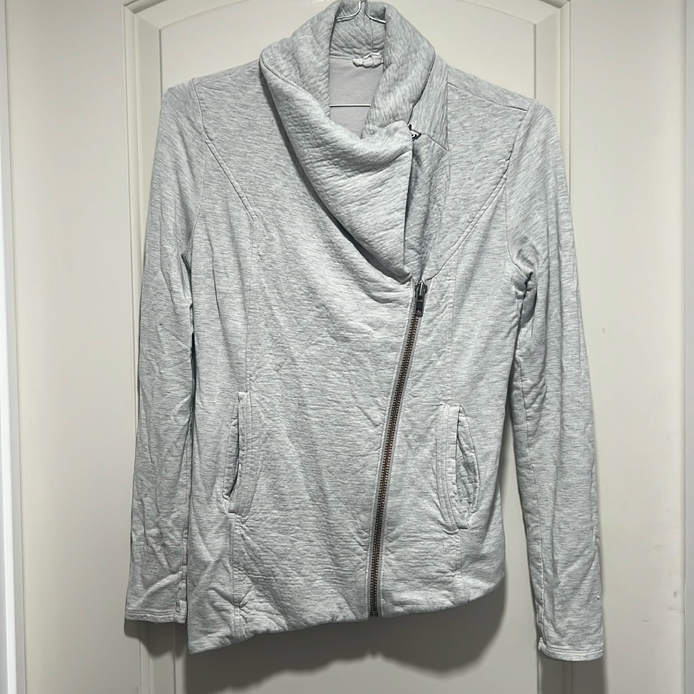 Helmut Lang Villous Asymmetrical Stretch Knit Jacket Size Small